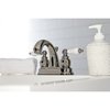 Kingston Brass KB5616PL Restoration 4" Centerset Bathroom Faucet, Polished Nickel KB5616PL